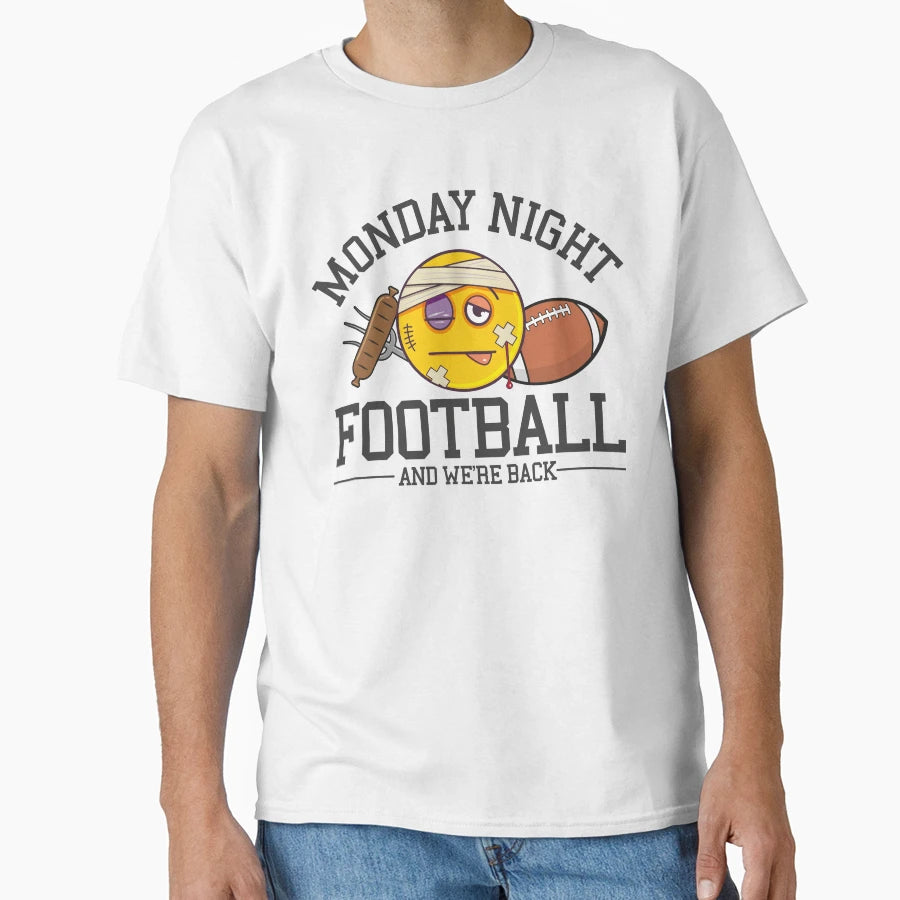 Monday Night Football Emoji T-Shirt - Casual Everyday Wear for Adults - T-Shirt, Sweatshirt, Hoodie