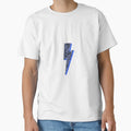 Blue Zebra Lightning Bolt T-Shirt - Aesthetic Graphic Unisex - T-Shirt, Sweatshirt, Hoodie
