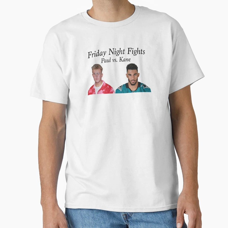 Jake Paul Vs Evander Kane T-Shirt - Trendy Graphic for Adults - T-Shirt, Sweatshirt, Hoodie