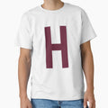 Letter H Bold Collegiate Font T-Shirt - Fun Novelty Design Men Women - T-Shirt, Sweatshirt, Hoodie