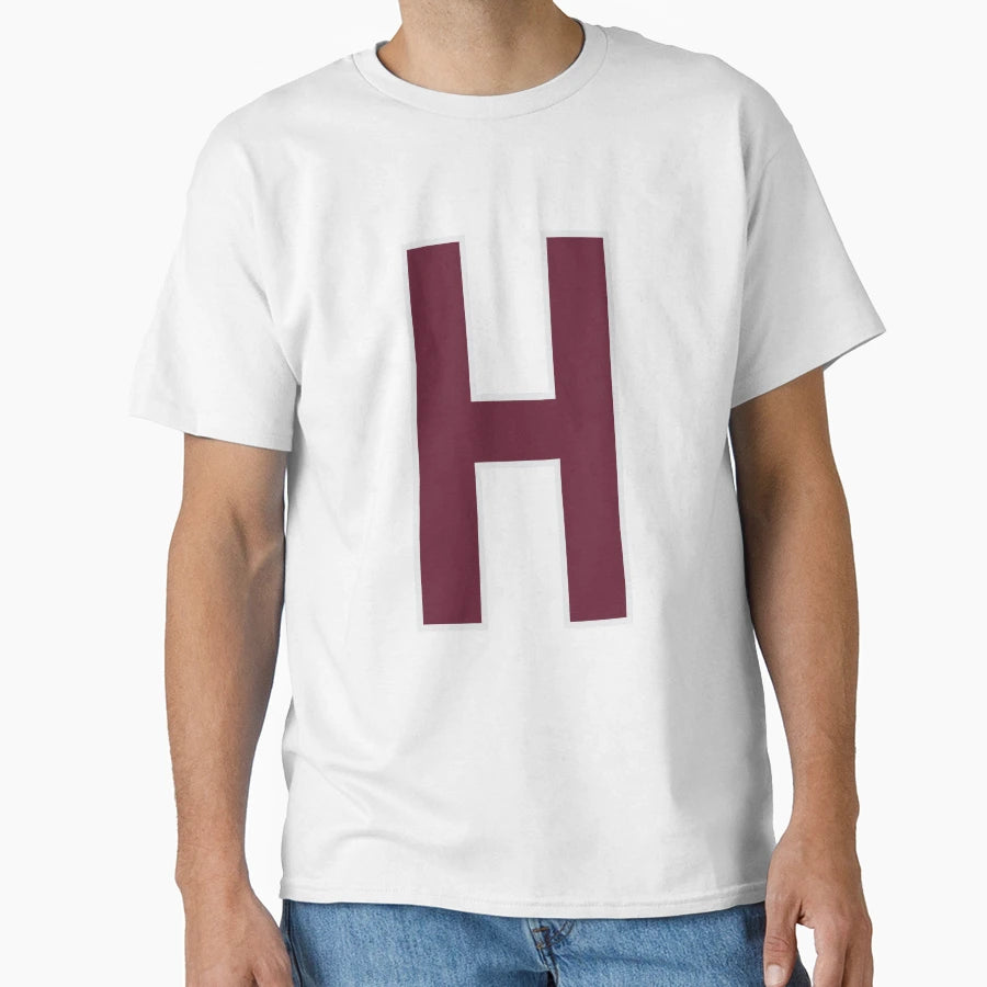 Letter H Bold Collegiate Font T-Shirt - Fun Novelty Design Men Women - T-Shirt, Sweatshirt, Hoodie