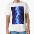 Blue Lightning T-Shirt - Custom Art Print Men Women - T-Shirt, Sweatshirt, Hoodie