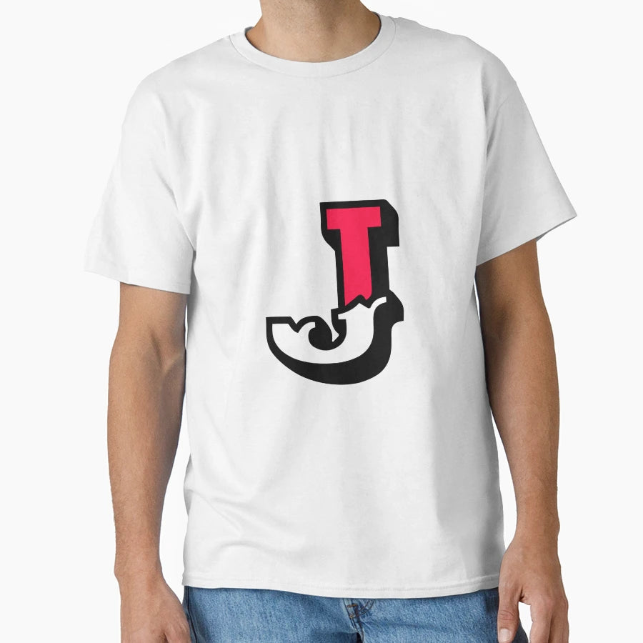 Monogram J Alphabet Scrapbooking Red T-Shirt - Unique Graphic for Adults - T-Shirt, Sweatshirt, Hoodie