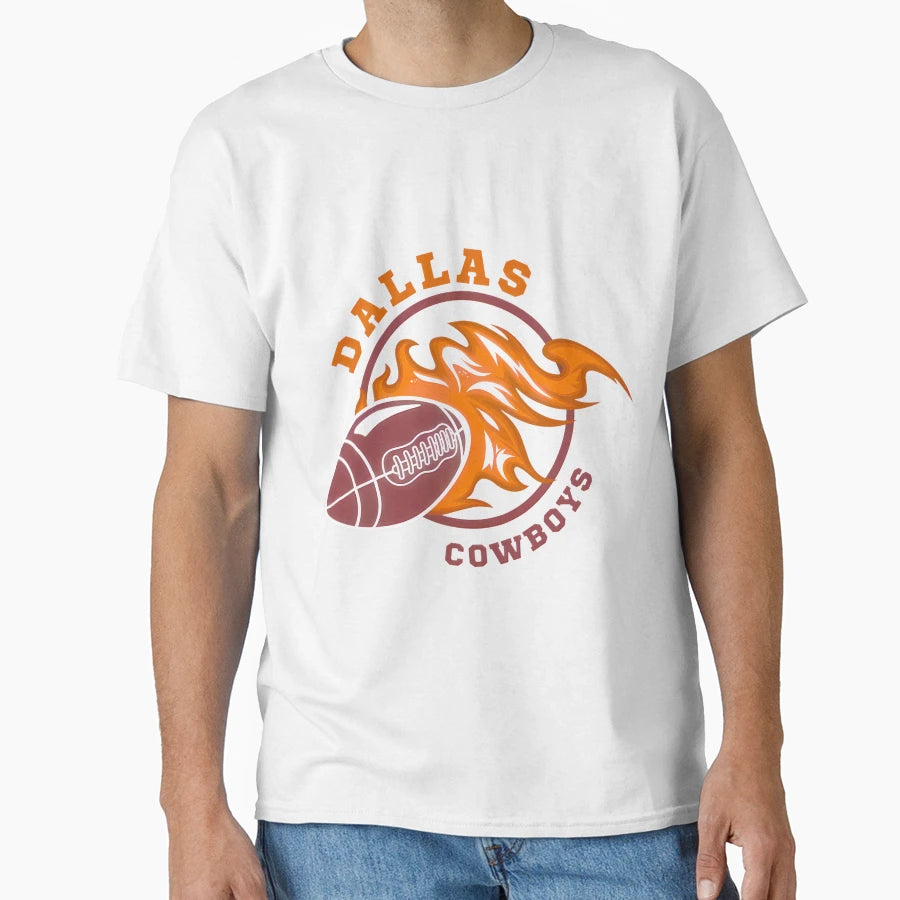 Fiery Football Fanatic T-Shirt - Novelty Apparel Men Women - T-Shirt, Sweatshirt, Hoodie