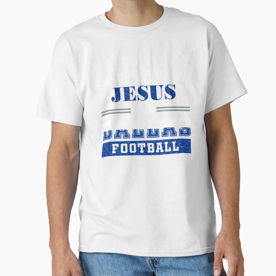 Sundays Are Jesus And Dallas Football T-Shirt - Custom Art Print Men Women - T-Shirt, Sweatshirt, Hoodie