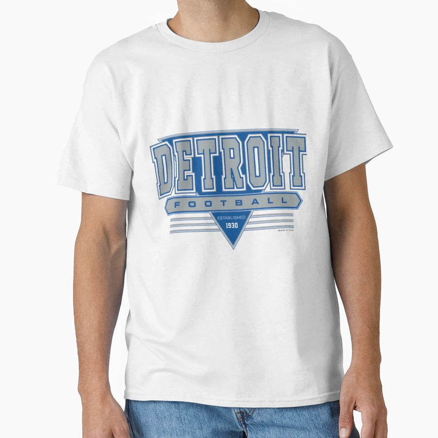 Football Detroit Lions T-Shirt - Minimalist Print for Adults - T-Shirt, Sweatshirt, Hoodie