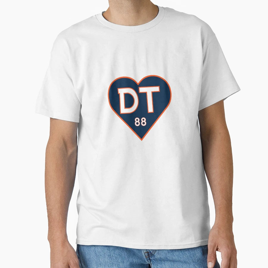 Demaryius Thomas Heart Dt88 T-Shirt - Casual Everyday Wear Men Women - T-Shirt, Sweatshirt, Hoodie