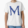 M Letter Letter M T-Shirt - Aesthetic Graphic for Adults - T-Shirt, Sweatshirt, Hoodie
