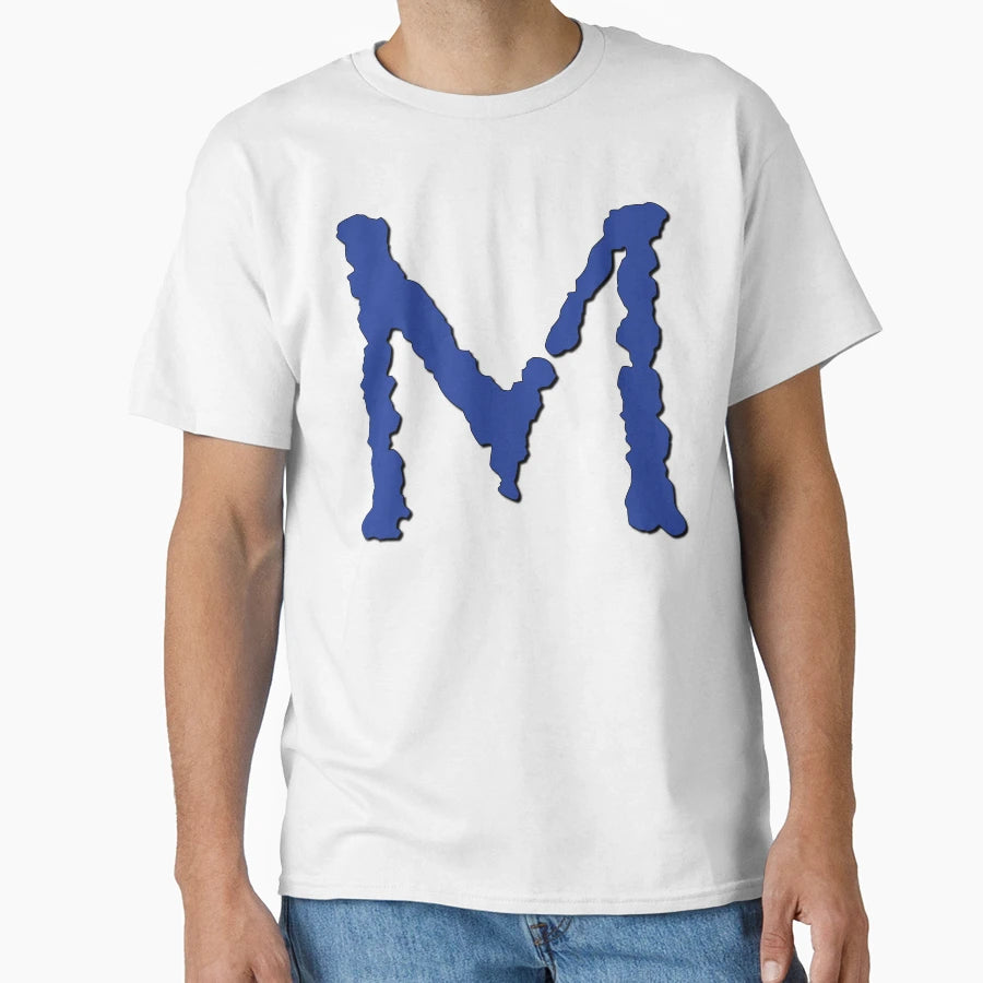 M Letter Letter M T-Shirt - Aesthetic Graphic for Adults - T-Shirt, Sweatshirt, Hoodie