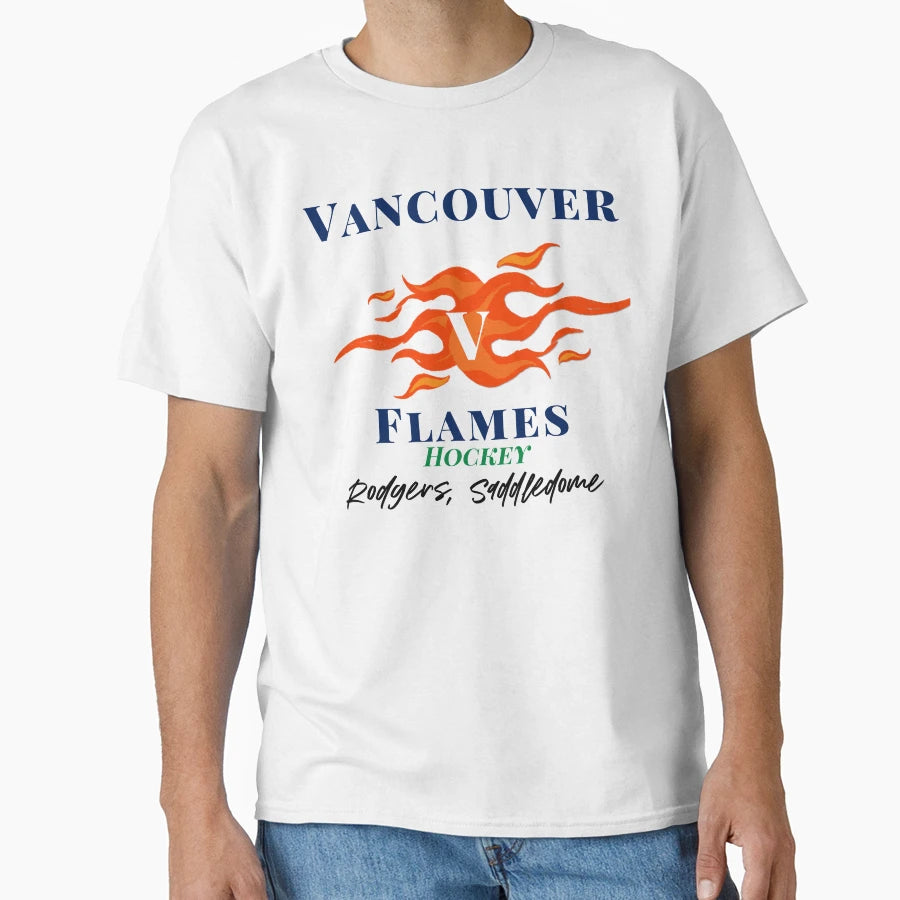 Vancouver Flames Funny Hockey T-Shirt - Unique Graphic for Adults - T-Shirt, Sweatshirt, Hoodie