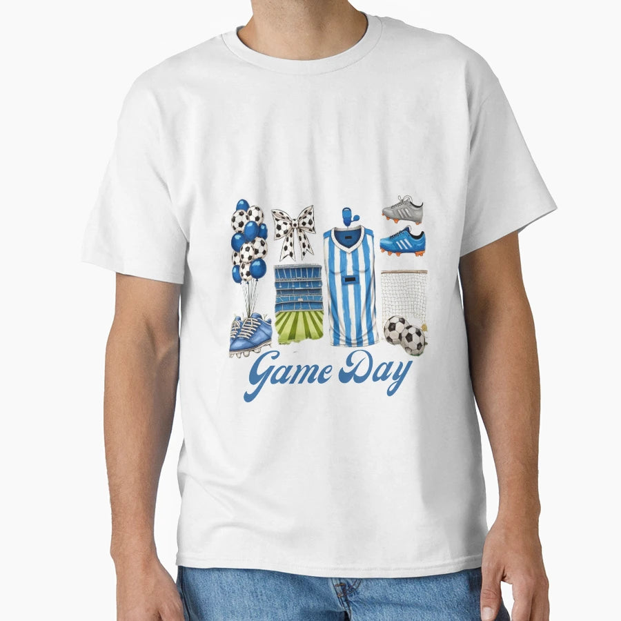 Game Day Stylish Sporty T-Shirt - Custom Art Print Men Women - T-Shirt, Sweatshirt, Hoodie
