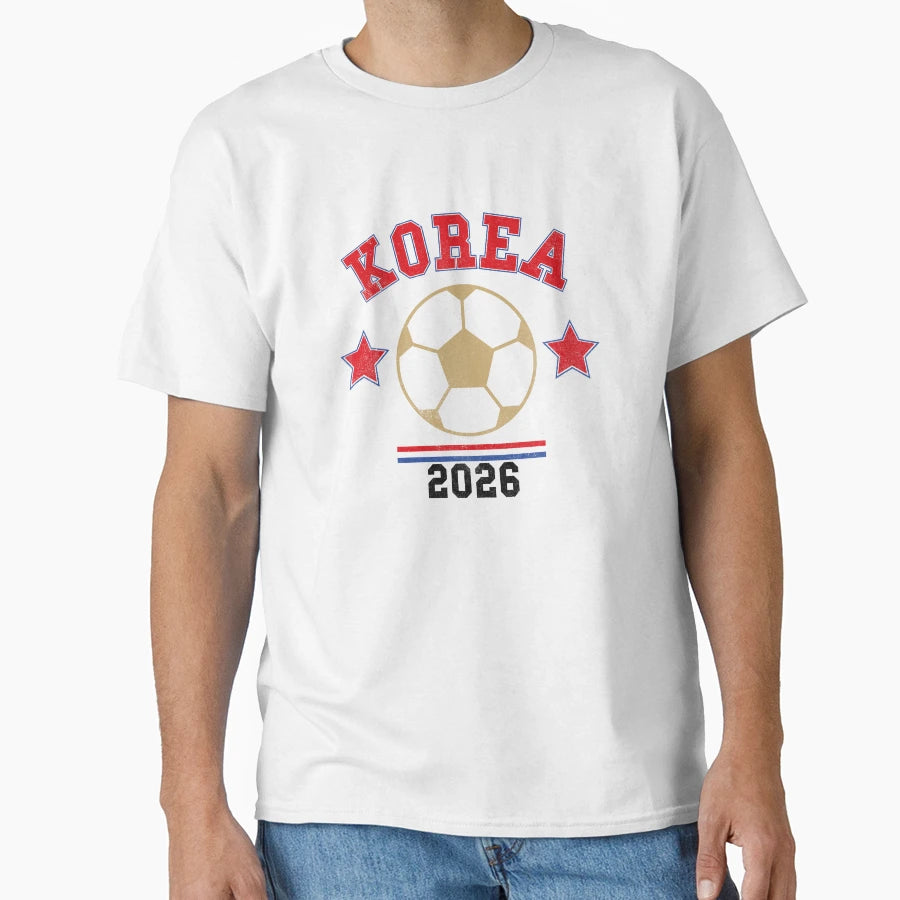 Korea 2026 Soccer T-Shirt - Minimalist Print Men Women - T-Shirt, Sweatshirt, Hoodie