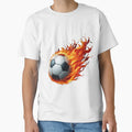 Fire Power Soccer Ball T-Shirt - Trendy Graphic for Adults - T-Shirt, Sweatshirt, Hoodie