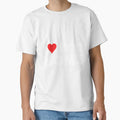 I Love Hot Moms Funny Red Heart T-Shirt - Casual Everyday Wear Men Women - T-Shirt, Sweatshirt, Hoodie