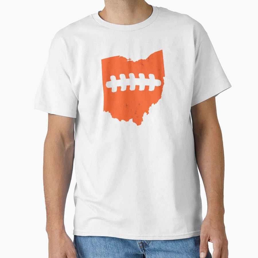 Cleveland Browns Ohio Football T-Shirt - Minimalist Print for Adults - T-Shirt, Sweatshirt, Hoodie