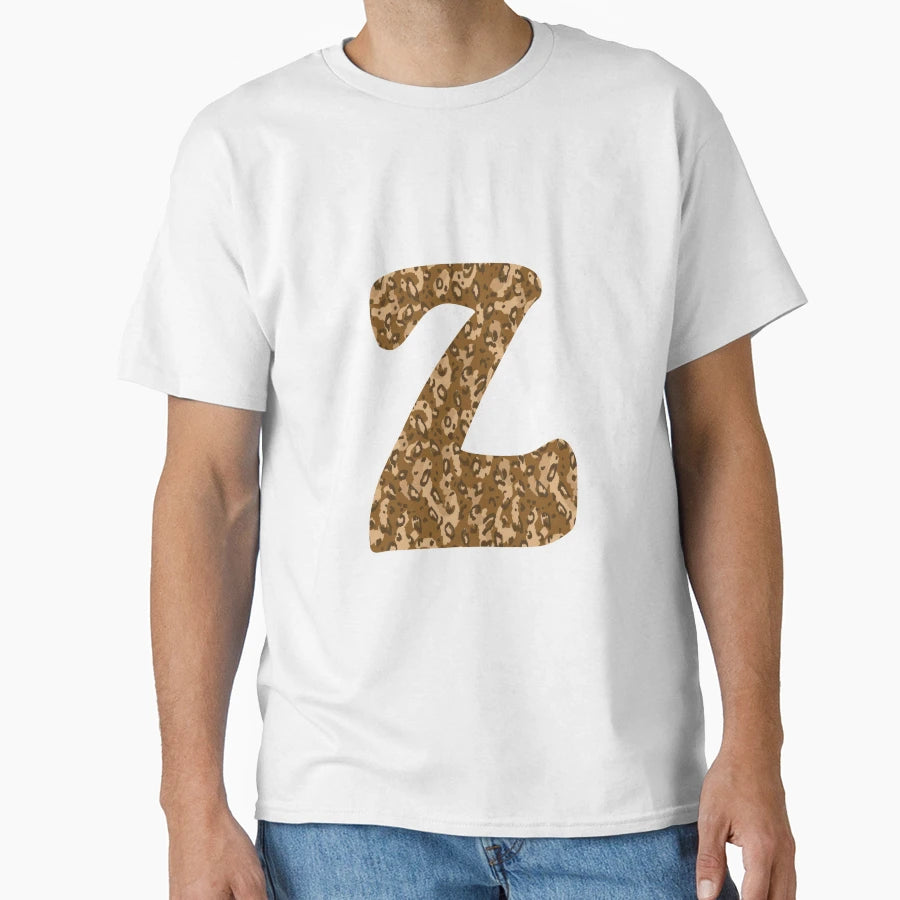 Animal Letter Z T-Shirt - Trendy Graphic for Adults - T-Shirt, Sweatshirt, Hoodie