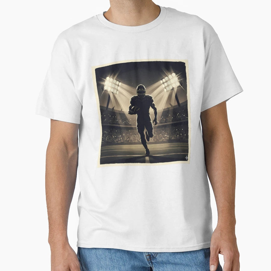 Painterly Football Art Illustration T-Shirt - Trendy Graphic Men Women - T-Shirt, Sweatshirt, Hoodie