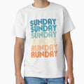 Sunday Runday Fitness Training T-Shirt - Fun Novelty Design for Adults - T-Shirt, Sweatshirt, Hoodie