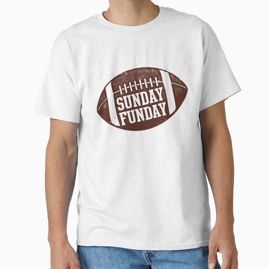 Sunday Funday American Football Fan T-Shirt - Novelty Apparel for Adults - T-Shirt, Sweatshirt, Hoodie