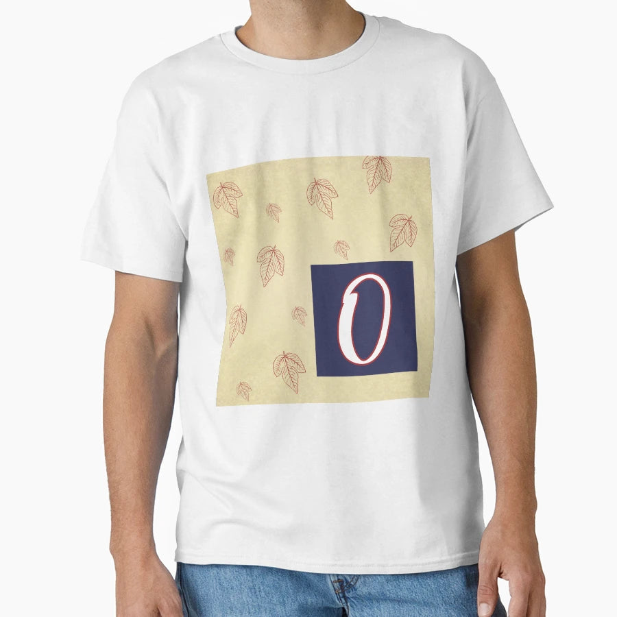 Letter O Autumn Season T-Shirt - Aesthetic Graphic for Adults - T-Shirt, Sweatshirt, Hoodie