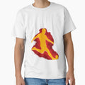 Dynamic Football Silhouette Red T-Shirt - Minimalist Print Men Women - T-Shirt, Sweatshirt, Hoodie
