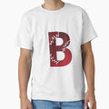Red Color Abstract Letter B T-Shirt - Novelty Apparel Unisex - T-Shirt, Sweatshirt, Hoodie