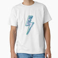 Blue Lightning Bolt T-Shirt - Aesthetic Graphic for Adults - T-Shirt, Sweatshirt, Hoodie