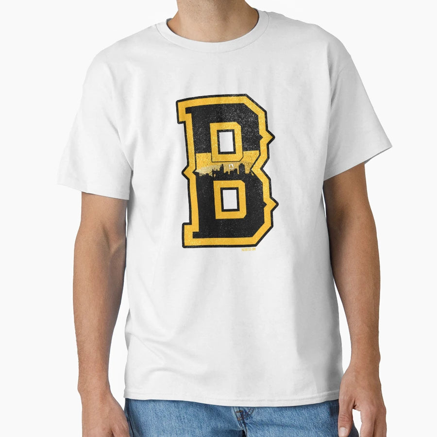 Fan Boston Skyline Sports Hockey T-Shirt - Custom Art Print Unisex - T-Shirt, Sweatshirt, Hoodie