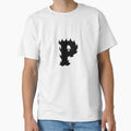 Flaming P Letter Monogram Black T-Shirt - Casual Everyday Wear Men Women - T-Shirt, Sweatshirt, Hoodie