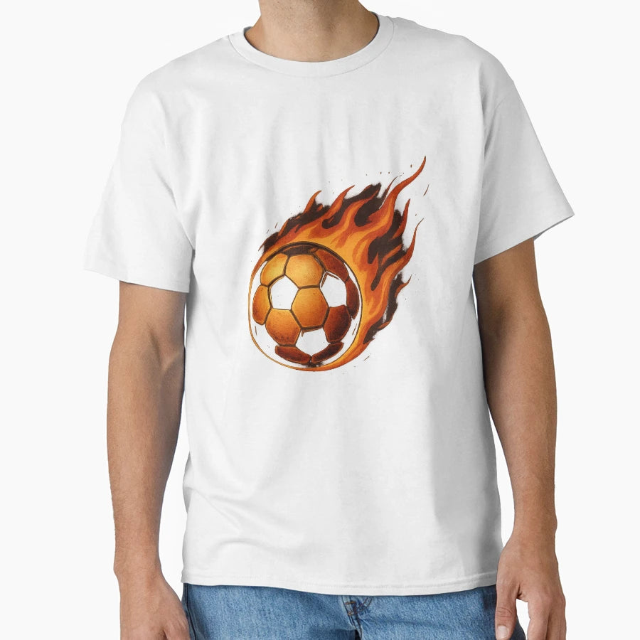 Flaming Football Energy Dynamic T-Shirt - Fun Novelty Design Men Women - T-Shirt, Sweatshirt, Hoodie