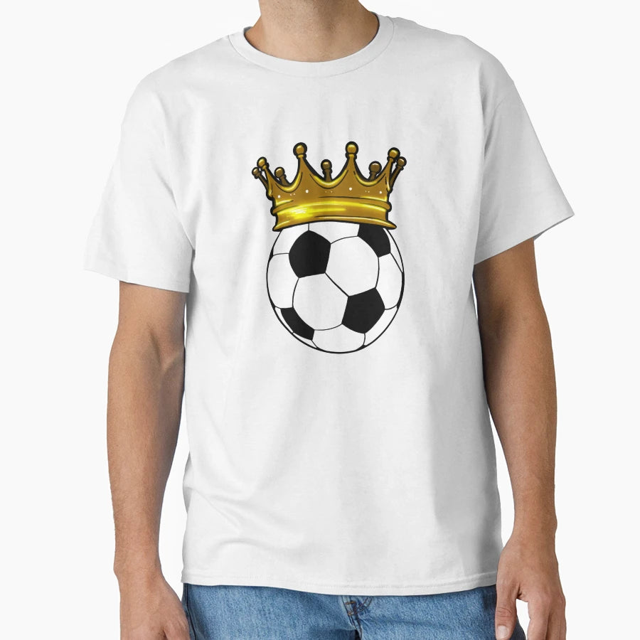 Soccer Ball Crown T-Shirt - Streetwear Style for Adults - T-Shirt, Sweatshirt, Hoodie