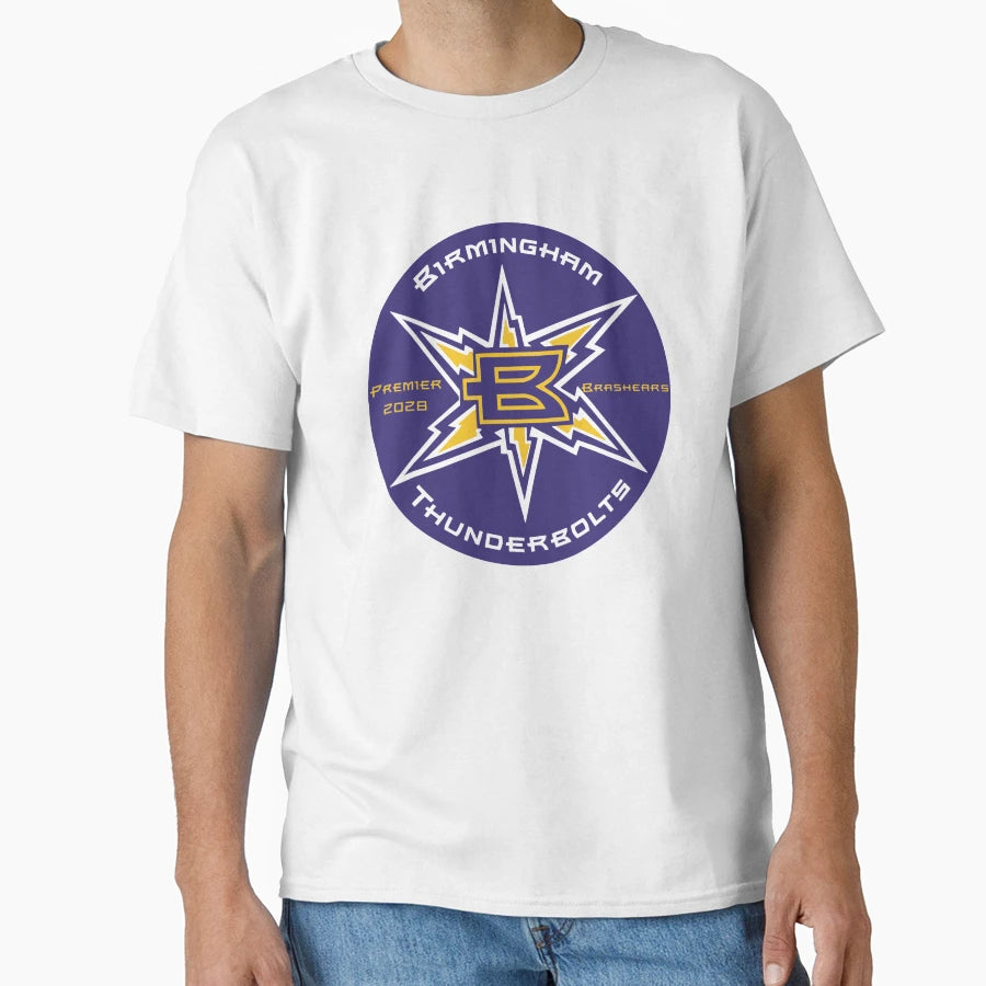 Thunderbolts Birmingham Style1 T-Shirt - Minimalist Print for Adults - T-Shirt, Sweatshirt, Hoodie