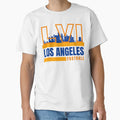 Los Angeles Football Yellow Blue T-Shirt - Aesthetic Graphic for Adults - T-Shirt, Sweatshirt, Hoodie