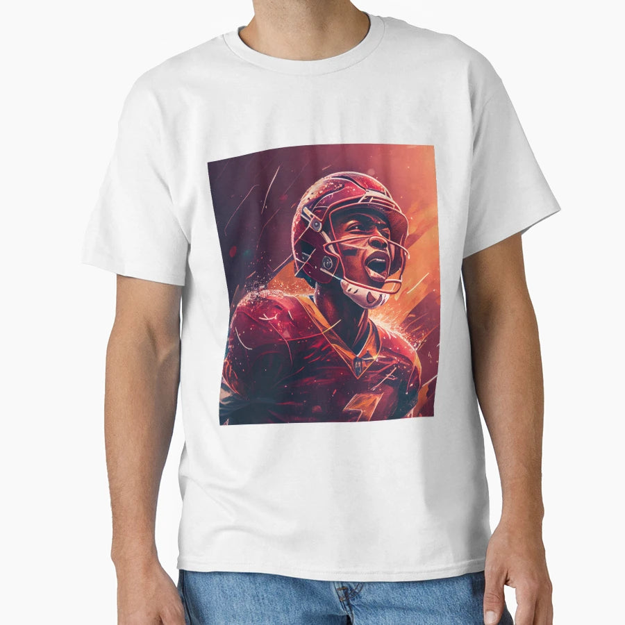 Quarterback General Charging American T-Shirt - Graphic Print Men Women - T-Shirt, Sweatshirt, Hoodie