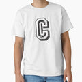Letter C College Font University T-Shirt - Fun Novelty Design for Adults - T-Shirt, Sweatshirt, Hoodie