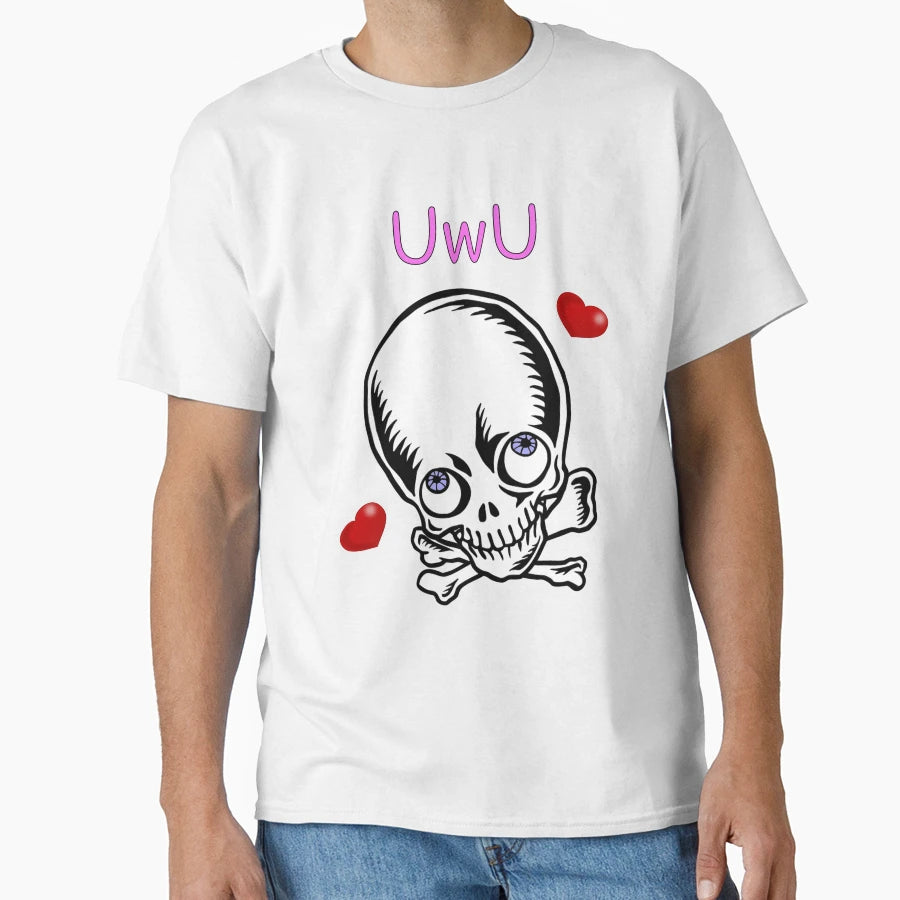 Uwu Skull T-Shirt - Graphic Print for Adults - T-Shirt, Sweatshirt, Hoodie