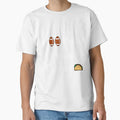 Football And Tacos Black T-Shirt - Fun Novelty Design for Adults - T-Shirt, Sweatshirt, Hoodie