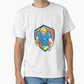 American Football Running Back Shield T-Shirt - Novelty Apparel for Adults - T-Shirt, Sweatshirt, Hoodie