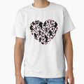 Heart American Football Players T-Shirt - Trendy Graphic for Adults - T-Shirt, Sweatshirt, Hoodie