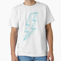 Turquoise Lightning T-Shirt - Casual Everyday Wear Men Women - T-Shirt, Sweatshirt, Hoodie