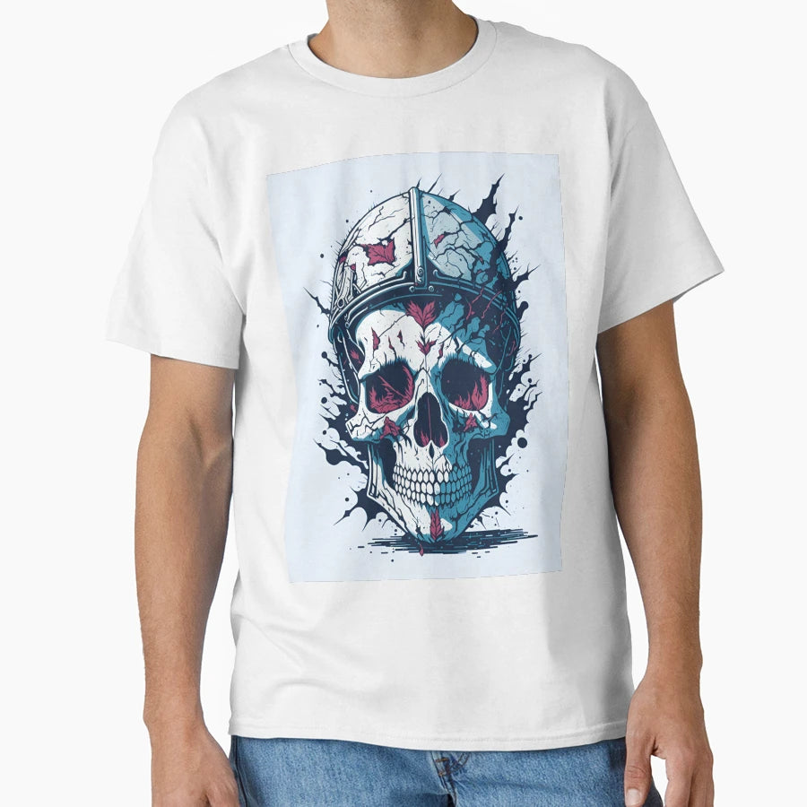 Skull Flowers T-Shirt - Fun Novelty Design for Adults - T-Shirt, Sweatshirt, Hoodie
