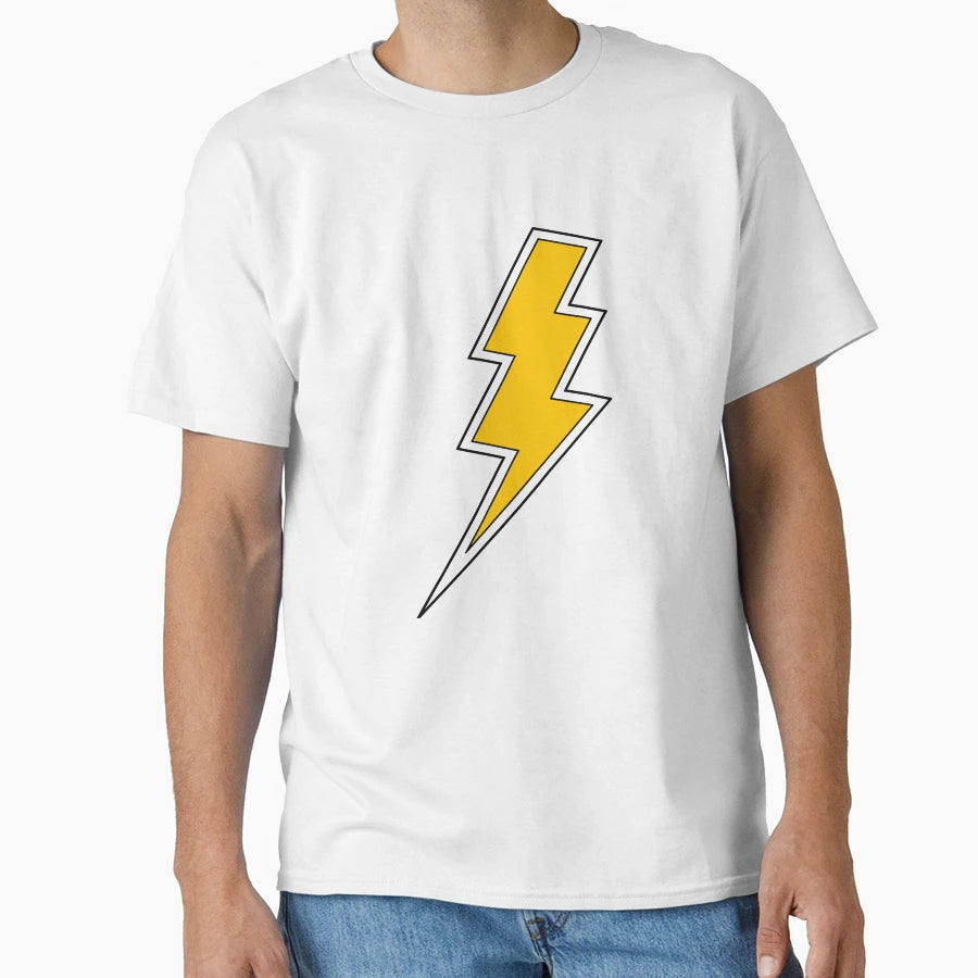 Lightning Bolt Yellow T-Shirt - Custom Art Print Men Women - T-Shirt, Sweatshirt, Hoodie