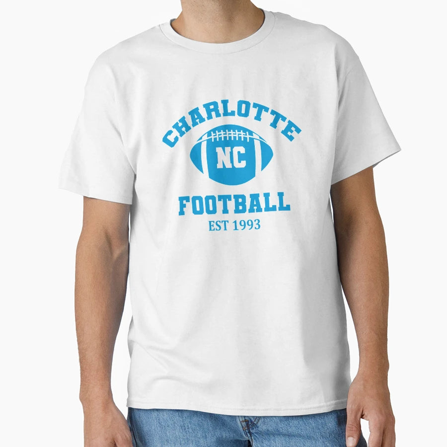 Charlotte Football Team Est 1993 T-Shirt - Fun Novelty Design Unisex - T-Shirt, Sweatshirt, Hoodie