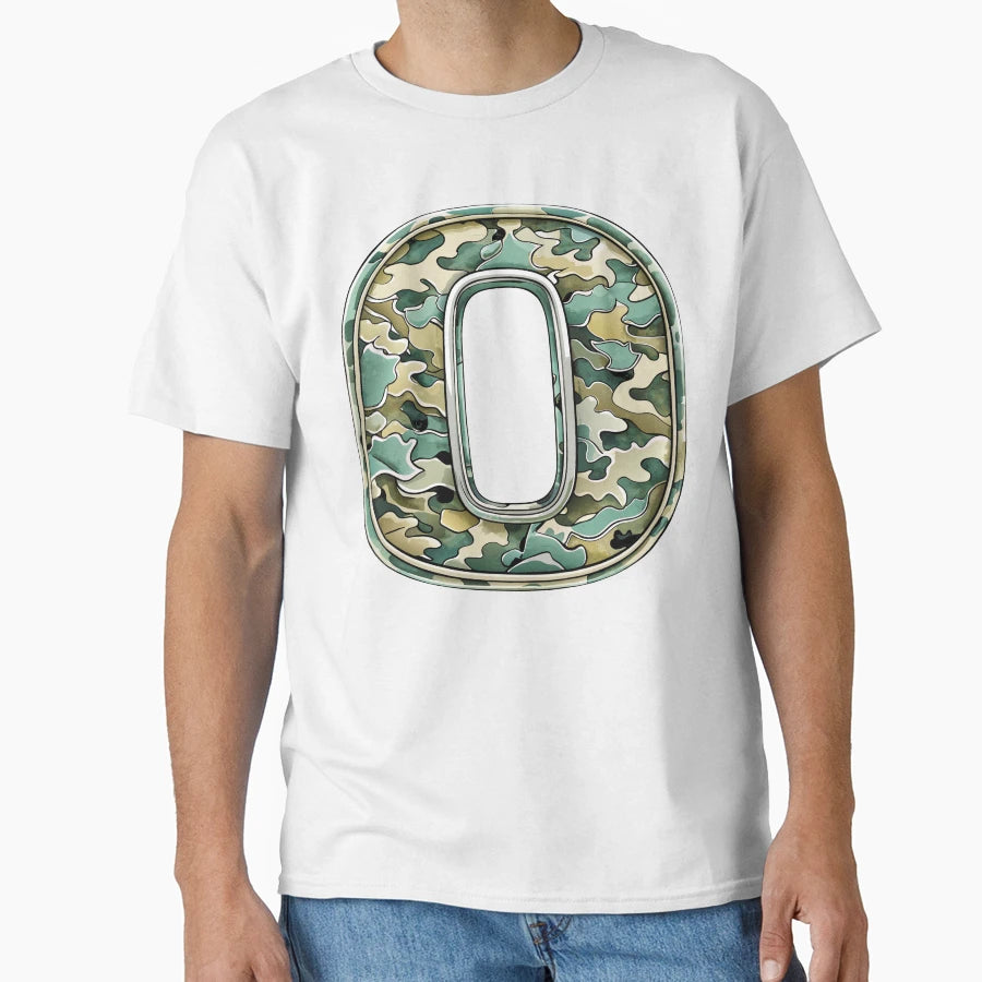Camouflage Number 0 T-Shirt - Aesthetic Graphic Unisex - T-Shirt, Sweatshirt, Hoodie