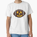 Football Pumpkin Face T-Shirt - Aesthetic Graphic for Adults - T-Shirt, Sweatshirt, Hoodie