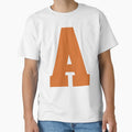 Alphabet Orange Sports Letter T-Shirt - Streetwear Style Unisex - T-Shirt, Sweatshirt, Hoodie
