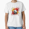 Football Paint Splashes T-Shirt - Casual Everyday Wear for Adults - T-Shirt, Sweatshirt, Hoodie