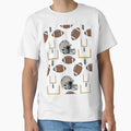 American Football Seamless Pattern T-Shirt - Minimalist Print Unisex - T-Shirt, Sweatshirt, Hoodie