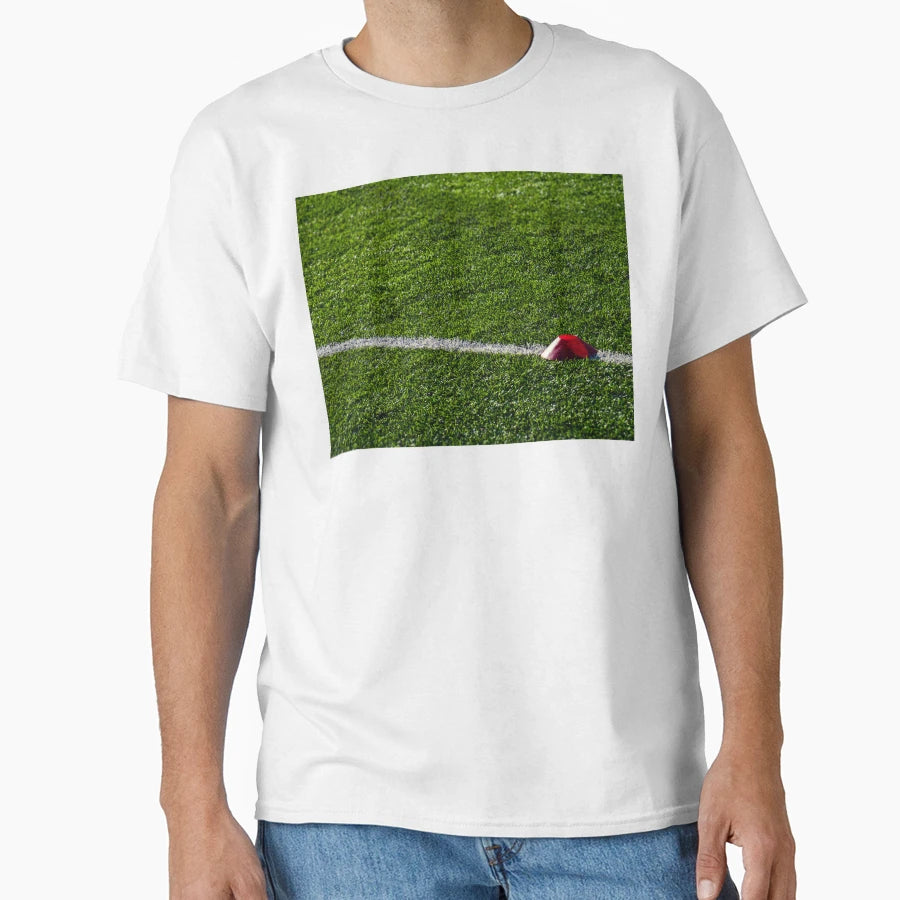 Marker Football Field Photo T-Shirt - Custom Art Print Men Women - T-Shirt, Sweatshirt, Hoodie
