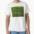 Marker Football Field Photo T-Shirt - Custom Art Print Men Women - T-Shirt, Sweatshirt, Hoodie